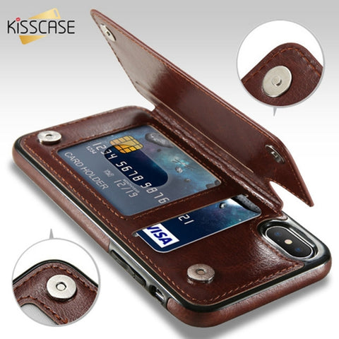 Retro PU Leather Case Multi Card Holders Phone Cases for iPhone 6 Plus & 6s Plus, iPhone 6 Plus, v