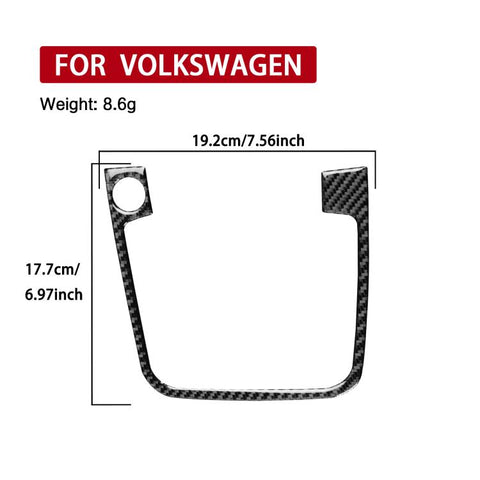 2pcs /Set Gear Shift Panel Trim Sticker Set For Volkswagen Magotan/CC Left-Hand Drive