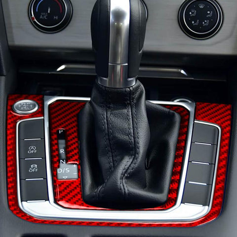 2pcs /Set Gear Shift Panel Trim Sticker Set For Volkswagen Magotan/CC Left-Hand Drive