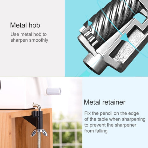 Deli Stationery Pencil Sharpeners Office School Supplies Mechanical Manual Pencil Sharpener, Manual Pencil Sharpener