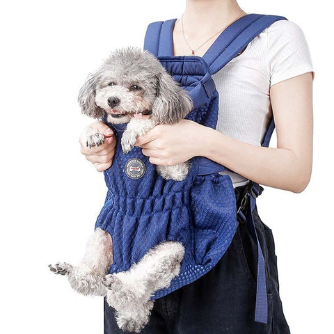 Doglemi Pet Outing Backpack Dog Shoulder Chest Bag Breathable Mesh Dog Cat Bag, M, L