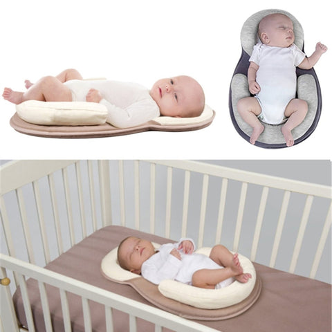 Baby Pillow Infant Newborn Mattress Pillow Baby Sleep Positioning Pad Prevent Flat Head Shape Anti Roll Pillows