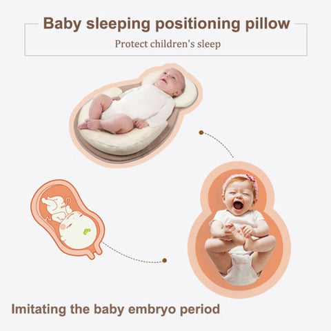 Baby Pillow Infant Newborn Mattress Pillow Baby Sleep Positioning Pad Prevent Flat Head Shape Anti Roll Pillows