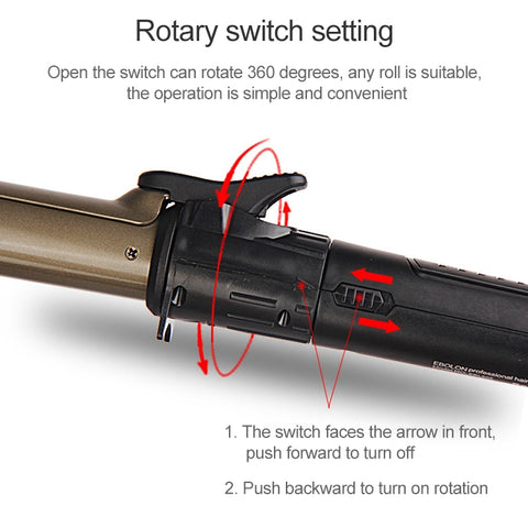 Nano Titanium Hair Curler with LED Digital Temperature Display, 19mm, 22mm, 25mm, 28mm, 32mm
