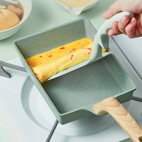 Tamagoyaki Mini Nonstick Pan Flat-Bottomed Breakfast Pan, Long-shaped, Square