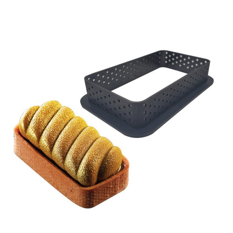 5 PCS Mousse Cake Ring Cheese Tower Ring Mousse Ring Baking Tool, Round, Love, Square, Rectangle, Oval