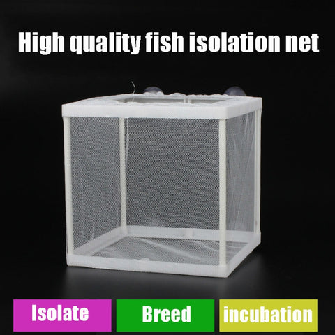 Small Aquarium Incubator Small Fish Isolation Box Net Tropical Fish Breeding Box, Without Clapboard