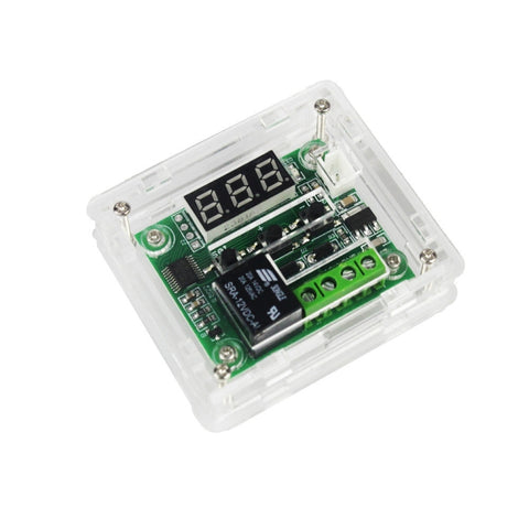 DC 12V W1209 Digital Cool/Heat Temp Thermostat Thermometer Temperature Controller On/Off Switch -50-110C+W1209 Case Acrylic Box
