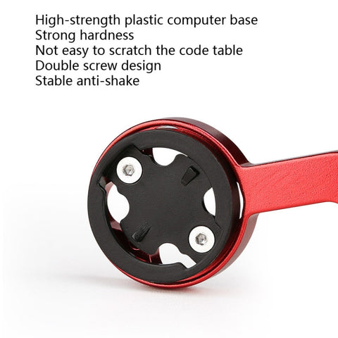Bicycle Mountain Bike Aluminum Alloy Code Table Stand Universal Code Table Extension Flashlight Bracket, Red, Black, Gray