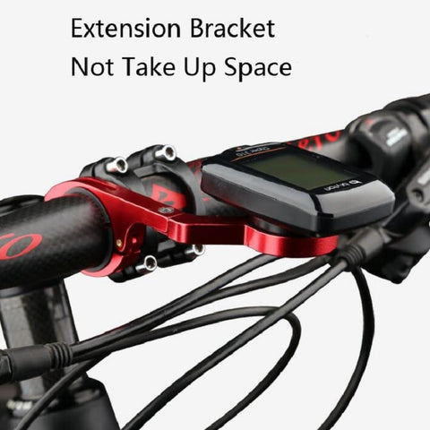 Bicycle Mountain Bike Aluminum Alloy Code Table Stand Universal Code Table Extension Flashlight Bracket, Red, Black, Gray