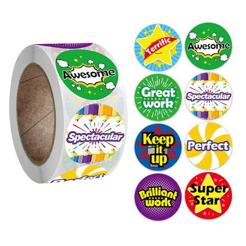 Children Toy Reward Stickers Office Stationery Decoration Label Sealing Sticker, 2.5cm / 1inch