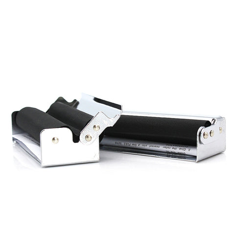 2 PCS Automatic Metal Cigarette Maker With Lid, Specification: 7.3x2.6x2cm, 7.3x2.6x2cm