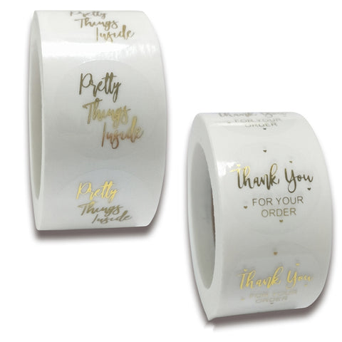 3 PCS Bronzing Sticker Sealing Sticker Gift Baking Decoration Label, 2.5cm/1inch