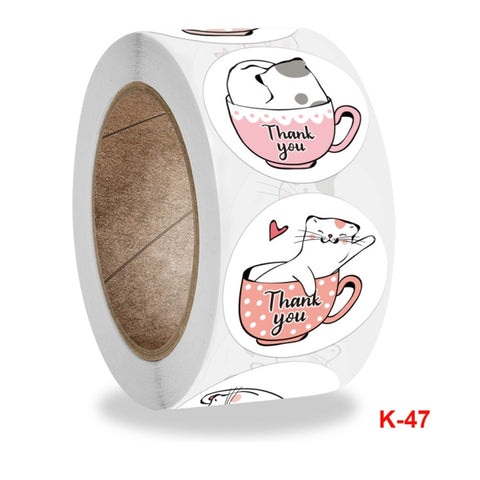 3 PCS Children Toy Stickers Office Stationery Decoration Label Sealing Sticker, K-47 2.5cm / 1inch