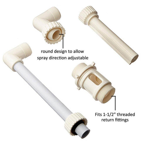 K-210 Swimming Pool Decoration Accessories Swimming Pool Adjustable Height Direction Small Waterfall Fountain, Waterfall Fountain Accessories