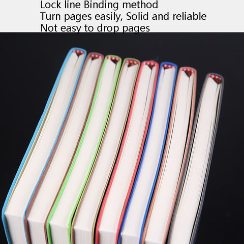 Notebook Student Notepad Diary Book Business Record Book PU Notebook, A5 Plain Weave Blue, A5 Plain Weave Cockscomb Red, A5 Plain Charred Tea Brown, A5 Plain Weave Black, A5 Plain Weave Bitter Tea Red, A5 Plain Weave Nile Blue, A5 Plain Weave Horn Gray...