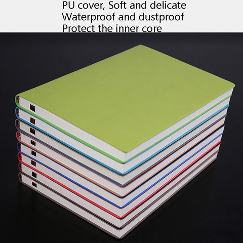 Notebook Student Notepad Diary Book Business Record Book PU Notebook, A5 Plain Weave Blue, A5 Plain Weave Cockscomb Red, A5 Plain Charred Tea Brown, A5 Plain Weave Black, A5 Plain Weave Bitter Tea Red, A5 Plain Weave Nile Blue, A5 Plain Weave Horn Gray...