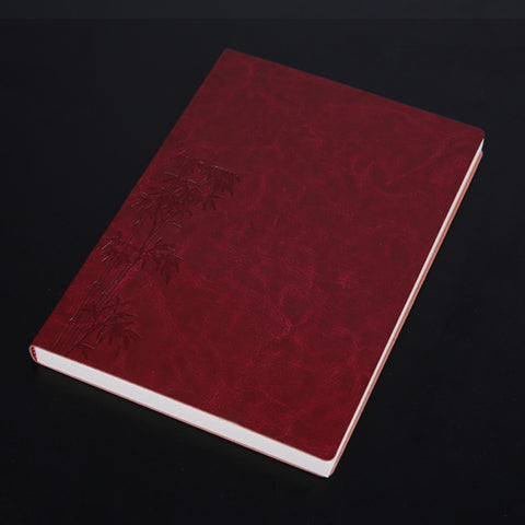 Notebook Student Notepad Diary Book Business Record Book PU Notebook, A5 Plain Weave Blue, A5 Plain Weave Cockscomb Red, A5 Plain Charred Tea Brown, A5 Plain Weave Black, A5 Plain Weave Bitter Tea Red, A5 Plain Weave Nile Blue, A5 Plain Weave Horn Gray...