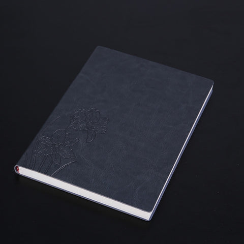 Notebook Student Notepad Diary Book Business Record Book PU Notebook, A5 Plain Weave Blue, A5 Plain Weave Cockscomb Red, A5 Plain Charred Tea Brown, A5 Plain Weave Black, A5 Plain Weave Bitter Tea Red, A5 Plain Weave Nile Blue, A5 Plain Weave Horn Gray...