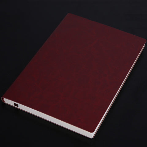 Notebook Student Notepad Diary Book Business Record Book PU Notebook, A5 Plain Weave Blue, A5 Plain Weave Cockscomb Red, A5 Plain Charred Tea Brown, A5 Plain Weave Black, A5 Plain Weave Bitter Tea Red, A5 Plain Weave Nile Blue, A5 Plain Weave Horn Gray...