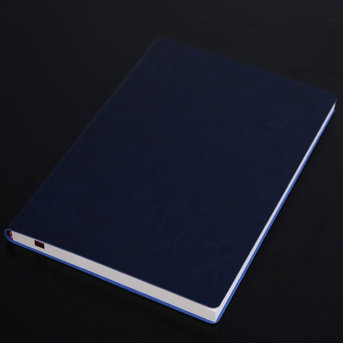 Notebook Student Notepad Diary Book Business Record Book PU Notebook, A5 Plain Weave Blue, A5 Plain Weave Cockscomb Red, A5 Plain Charred Tea Brown, A5 Plain Weave Black, A5 Plain Weave Bitter Tea Red, A5 Plain Weave Nile Blue, A5 Plain Weave Horn Gray...