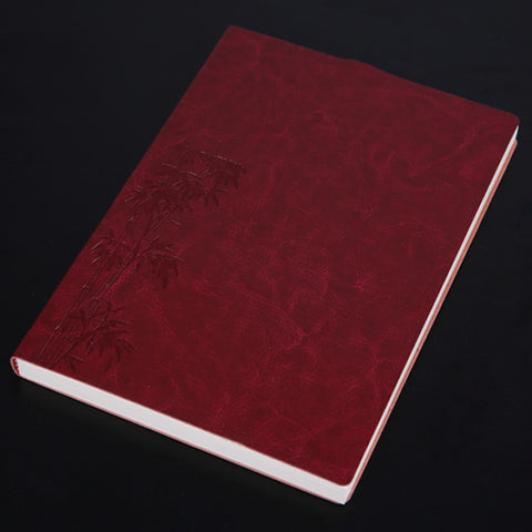 Notebook Student Notepad Diary Book Business Record Book PU Notebook, A5 Plain Weave Blue, A5 Plain Weave Cockscomb Red, A5 Plain Charred Tea Brown, A5 Plain Weave Black, A5 Plain Weave Bitter Tea Red, A5 Plain Weave Nile Blue, A5 Plain Weave Horn Gray...