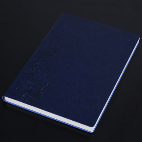 Notebook Student Notepad Diary Book Business Record Book PU Notebook, A5 Plain Weave Blue, A5 Plain Weave Cockscomb Red, A5 Plain Charred Tea Brown, A5 Plain Weave Black, A5 Plain Weave Bitter Tea Red, A5 Plain Weave Nile Blue, A5 Plain Weave Horn Gray...