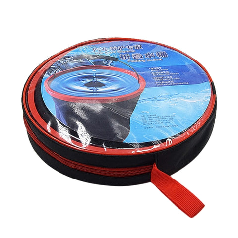 Car Washing Folding Telescopic Bucket Car Household Multifunctional Outdoor Portable Bucket, 12L Folding Telescopic Bucket