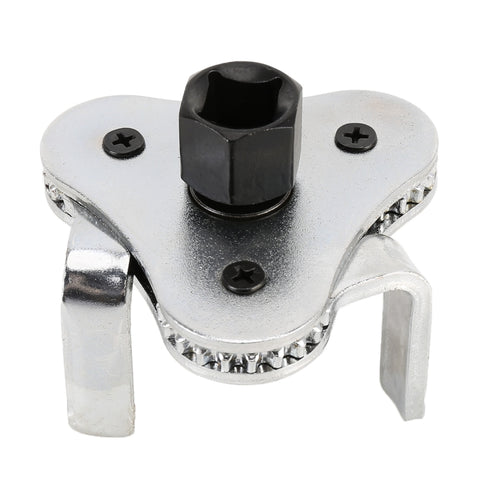 62-102mm Alloy Auto Car Repair Tools Adjustable Two Way Oil Filter Wrench Tool 3 Jaw Remover Tool for Cars Trucks TH4, 62-102mm