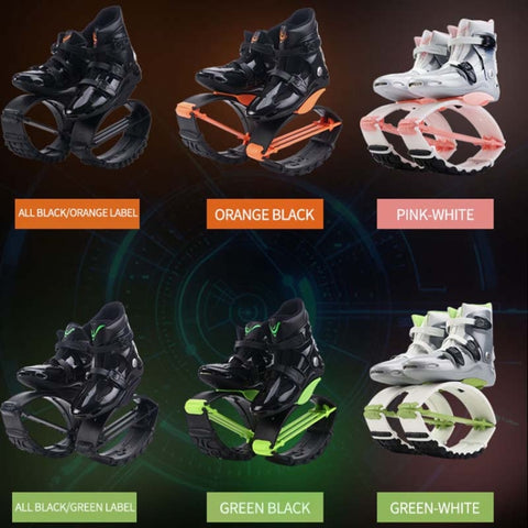 Jumping Shoes Bounce Shoes Indoor Sports Rebound Shoes, 33/35  (Pink White), 33/35 (Green And White), 36/38  (Green And White), 36/38 (Orange Black), 36/38  (Green And Black), 36/38 (Black Orange Label), 36/38 (Black Green Label), 36/38  (Pink White)  ...