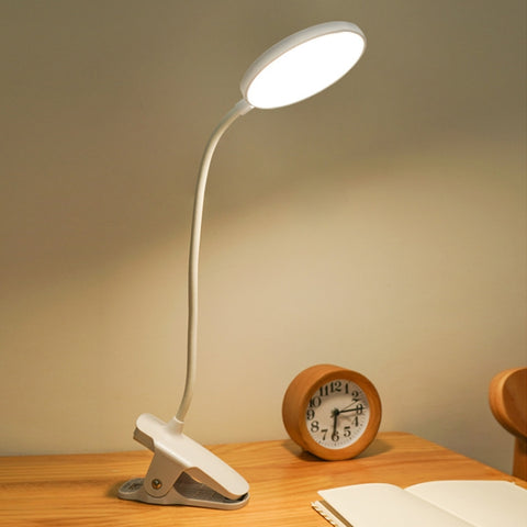 Charging 800mAh Single Color Temperature Three-level Adjustment LED Clip Desk Lamp USB Eye Protection Bedside Lamp, Plug-in, Charging 1200mAh, Charging 800mAh