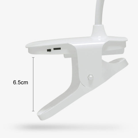 Charging 800mAh Single Color Temperature Three-level Adjustment LED Clip Desk Lamp USB Eye Protection Bedside Lamp, Plug-in, Charging 1200mAh, Charging 800mAh