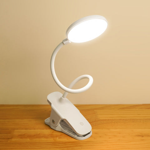 Charging 800mAh Single Color Temperature Three-level Adjustment LED Clip Desk Lamp USB Eye Protection Bedside Lamp, Plug-in, Charging 1200mAh, Charging 800mAh