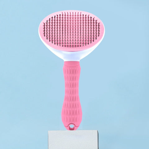 Stainless Steel Needle Automatic Cleaning Pet Hair Removal Dog Brush Pet Comb, Blue Thick Needle, Blue Fine Needle, Pink Thick Needle, Pink Fine Needle, Gray Thick Needle, Gray Fine Needle