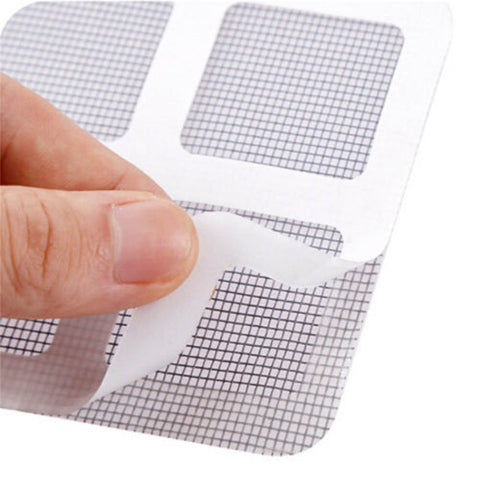 6pcs / Pack Anti-Insect Fly Bug Door Mosquito Screen Net Repair Tape Patch Adhesive Tape, 9 PCS