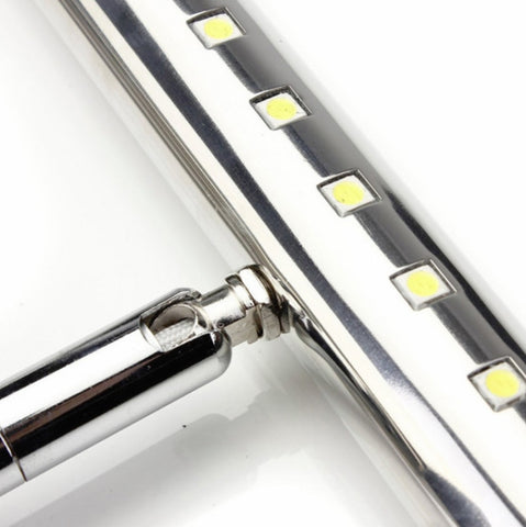 5W LED Wall Lamp Stainless Steel Bathroom Mirror Light, 40CM No Switch, 40CM With Switch