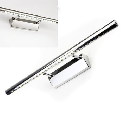5W LED Wall Lamp Stainless Steel Bathroom Mirror Light, 40CM No Switch, 40CM With Switch