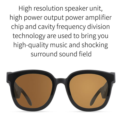 A13 Smart Audio Sunglasses Bluetooth Earphone, Dark Gray, Brown, Dark Green