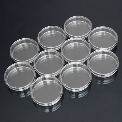 10 PCS Polystyrene Sterile Petri Dishes Bacteria Dish Laboratory Medical Biological Scientific Lab Supplies, 55mm, 60mm, 70mm, 90mm, 100mm, 150mm