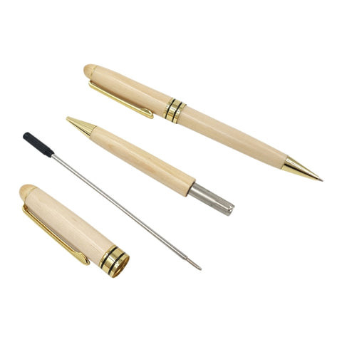 Creative Maple Pen Set with Wooden Pen Box Student Stationery Office Gifts, Fountain Pen+Signing Pen+Pen Box, 2PCS Ballpoint Pen+Pen Box, Fountain Pen+Ballpoint Pen+Pen Box, Signing Pen+Ballpoint Pen+Pen Box