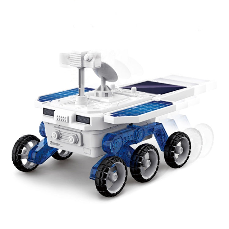Children DIY Solar Mars Exploration Car Toy Puzzle Science Education Assembled 4-Wheel Drive Electric Model, Solar Mars Exploration Car Toy