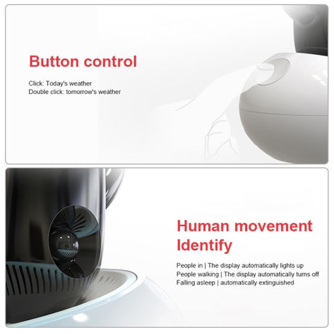 Cloud Weather Time Light Multifunctional Smart Induction Child Wake Up Alarm Clock