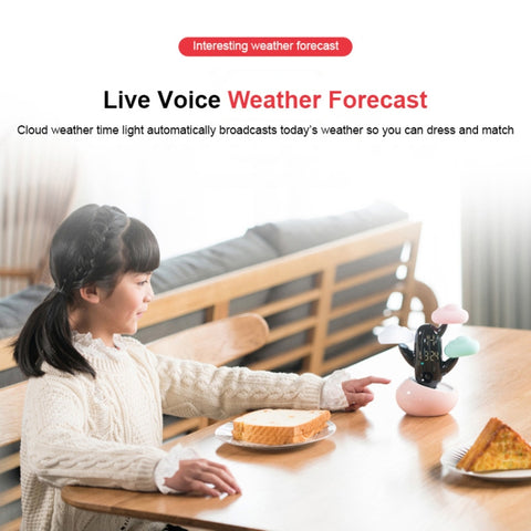 Cloud Weather Time Light Multifunctional Smart Induction Child Wake Up Alarm Clock