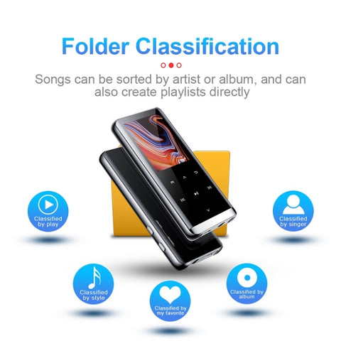 M13 High-Definition Noise Reduction Recorder Music MP4 Player, Support Recording / E-Book / TF Card, With Bluetooth (Black) 4GB, With Bluetooth (Black) 8GB, With Bluetooth (Black) 16GB, With Bluetooth (Black) 32GB, Without Bluetooth(Black) 4GB         ...
