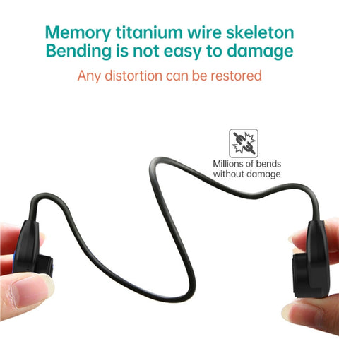K3 Bone Conduction Bluetooth 5.0 Wireless Headphones Waterproof Headphones, 16GB RAM