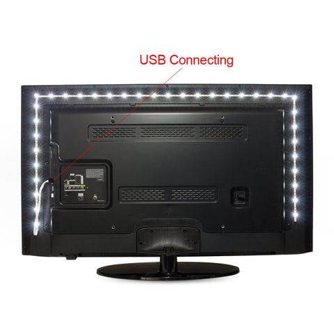 USB Power SMD 2835 Epoxy LED Strip Light Christmas Desk Decor Lamp for TV Background Lighting, 50cm, 1m, 2m, 3m, 4m, 5m