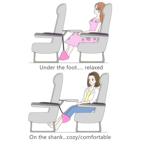 Portable Mini Foot Rest Hammock for Office Home Chair, Black
