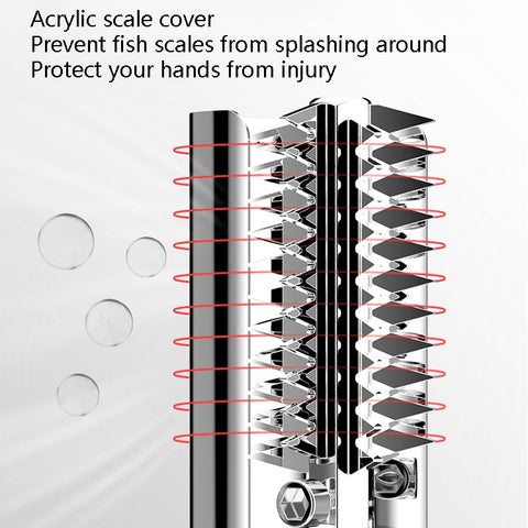 Electric Fish Scale Scraper Household Use Scraping Tool, CN Plug, Red, Black