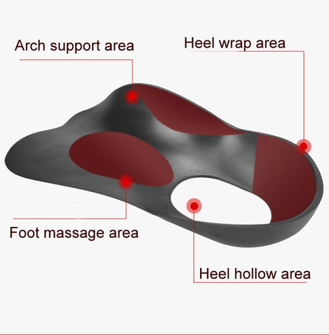 Flat Foot Orthopedic Insole Arch Collapse Support Pad Adult And Child Foot Valgus Orthosis, M (Black), M  (White), L (Black), L (White)