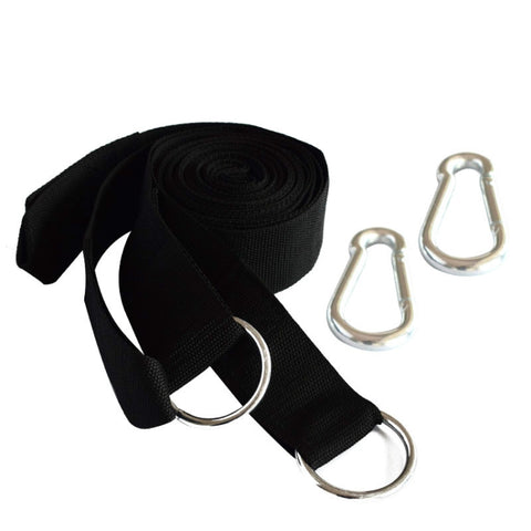 Outdoor Camping Hiking Must-Have Hammock Strap Rope Metal Buckle Load Tie Rope, Random Color Delivery, PJ077 Hammock Rope